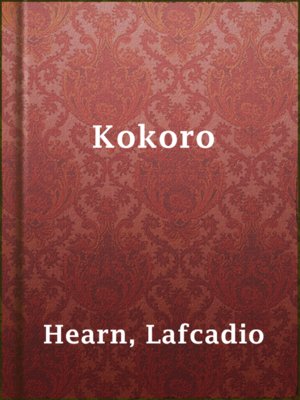 Kokoro - ebook